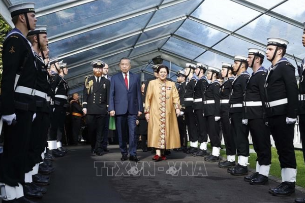 Lễ đón Tổng Bí thư, Chủ tịch nước Tô Lâm thăm cấp Nhà nước tới New Zealand