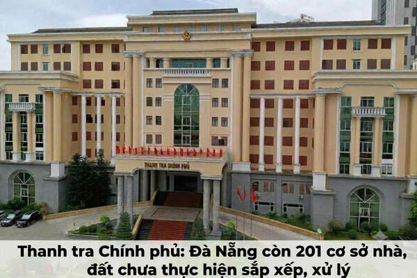Thanh tra Chính phủ: Đà Nẵng còn 201 cơ sở nhà, đất chưa thực hiện sắp xếp, xử lý