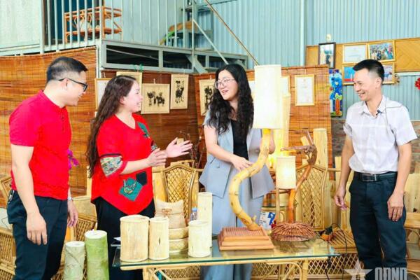 Độc đáo đèn làm từ thân cây đu đủ