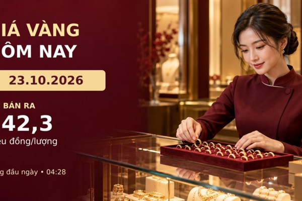 Giá vàng hôm nay 23.10: Thế giới lao dốc, trong nước chờ nhịp mới
