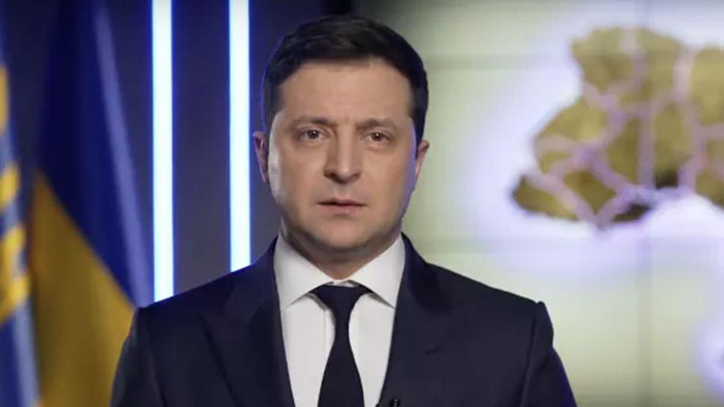 Tổng thống Ukraine Volodymyr Zelensky.