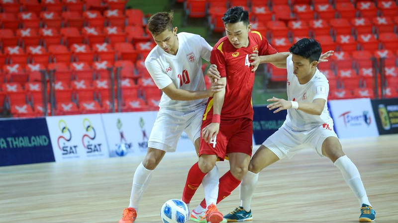 futsal Việt Nam có trận ra quân không như mong đợi.