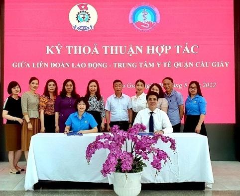 Quận Câu Giấy: Công đoàn hợp tác cùng Y tế chăm sóc sức khỏe cho đoàn viên, người lao động