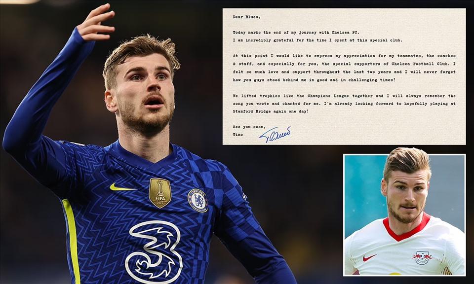 Timo Werner rời Chelsea: Tuchel lại mất thêm một mũi giáo