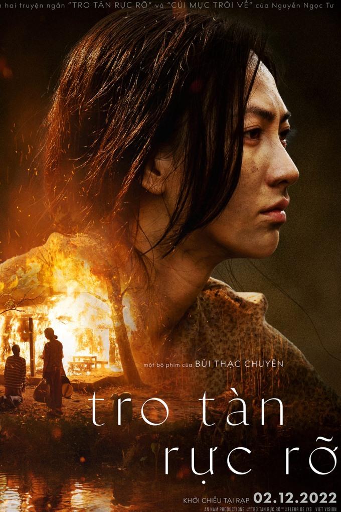 “Tro tàn rực rỡ” là bộ phim giàu cảm xúc về thân phận con người. Phương Anh Đào được ngợi khen về diễn xuất qua vai Nhàn.  Ảnh: Nhà sản xuất cung cấp