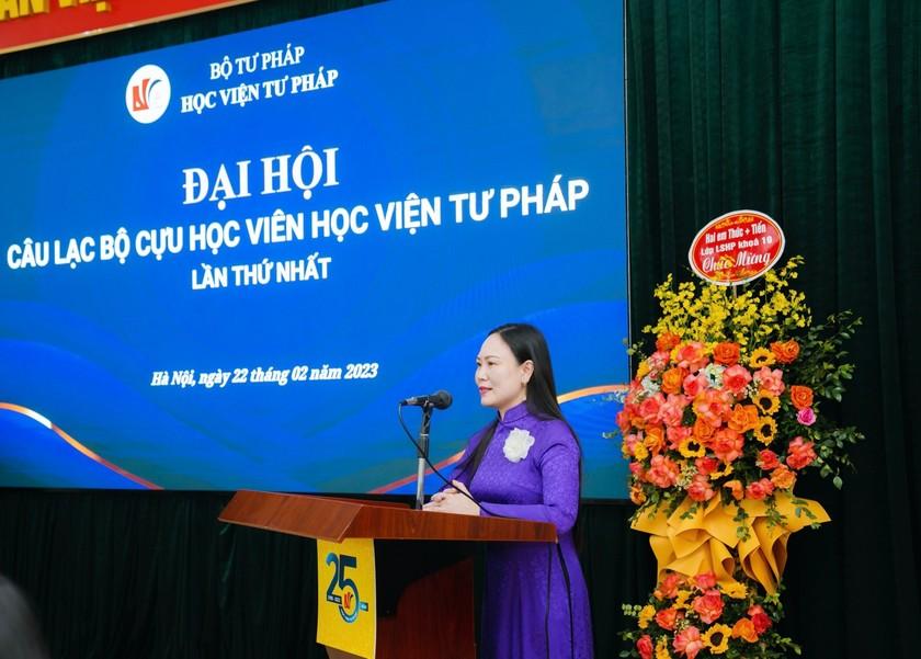 Học viện Tư pháp tổ chức thành công Đại hội Câu lạc bộ Cựu học viên ảnh 1