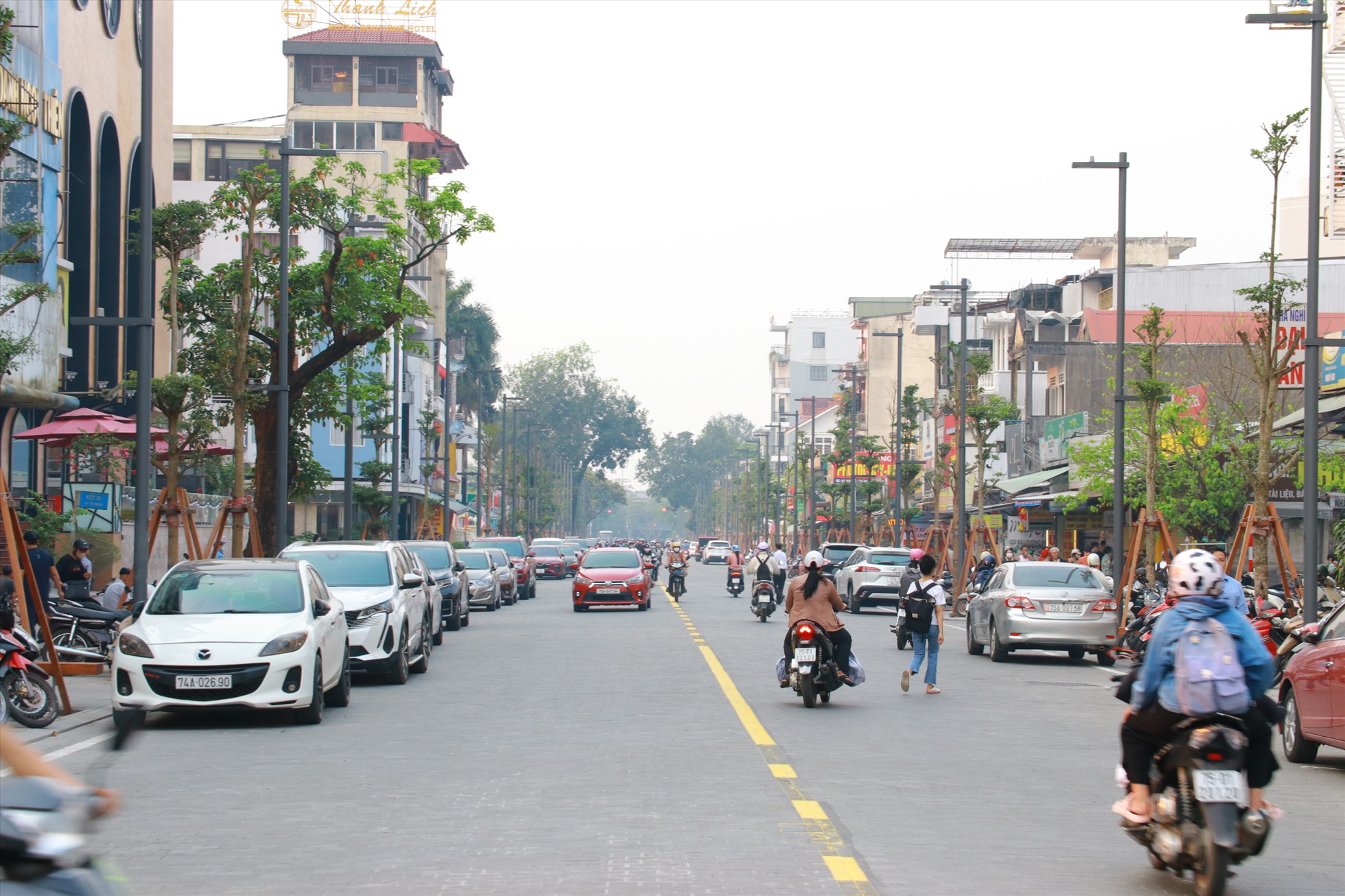 Phố đi bộ Hai Bà Trưng trước ngày khai trương.