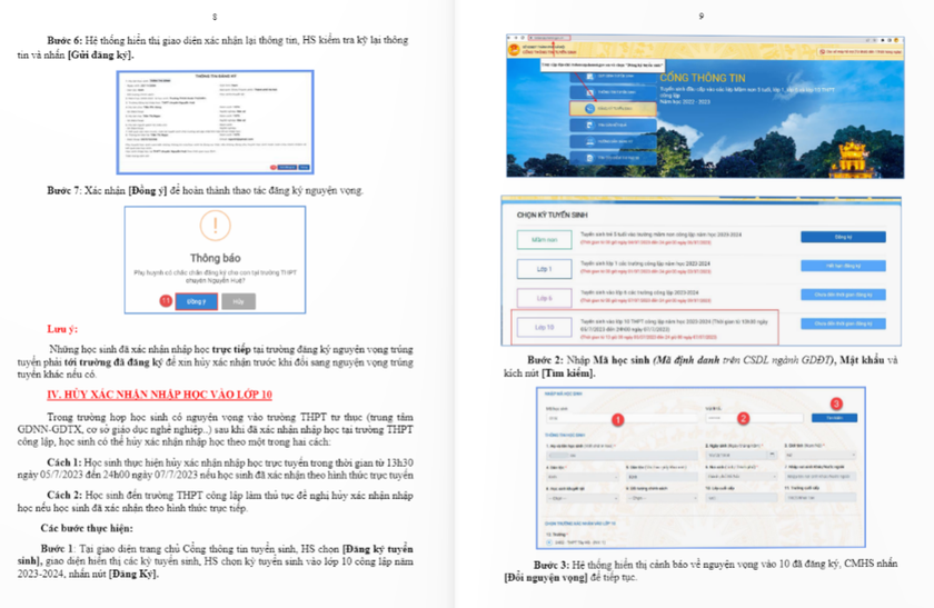 Hà Nội hướng dẫn cách xác nhận nhập học sau khi trúng tuyển lớp 10 ảnh 5