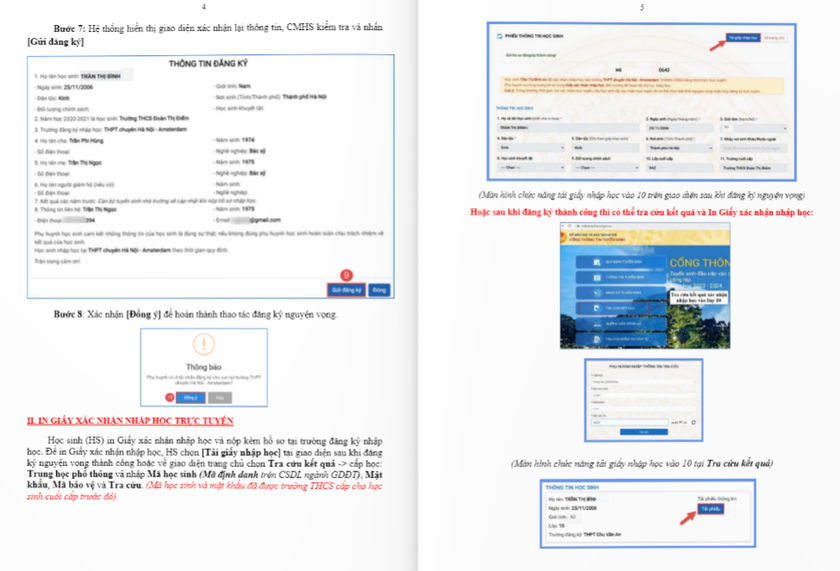 Hà Nội hướng dẫn cách xác nhận nhập học sau khi trúng tuyển lớp 10 ảnh 3