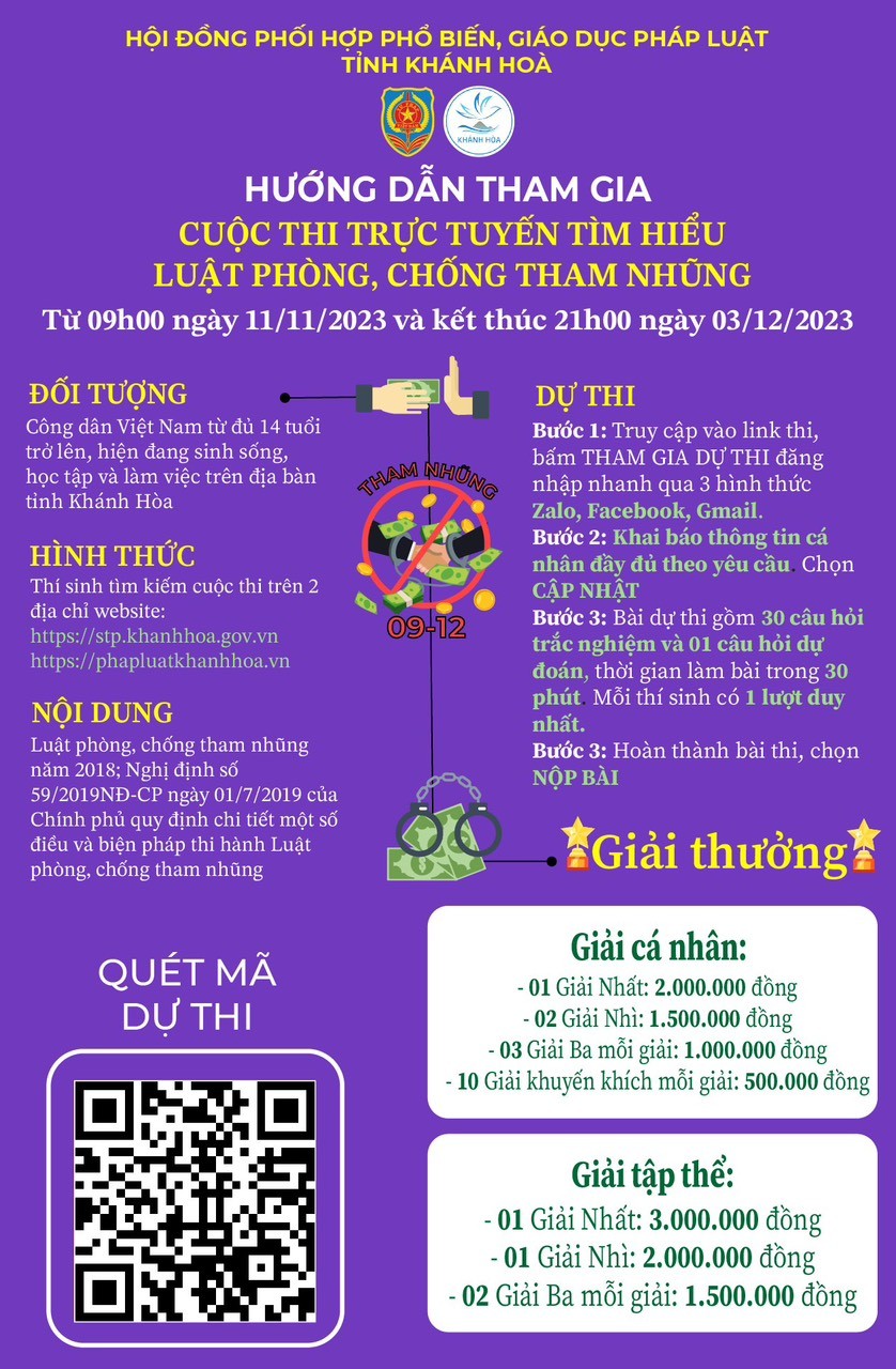 Ban tổ chức hướng dẫn tham gia cuộc thi