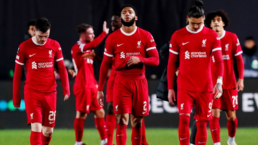 Liverpool thất bại ở đấu trường Europa League vốn bị đánh giá là hạng Hai ở châu Âu. Ảnh: Sky Sports