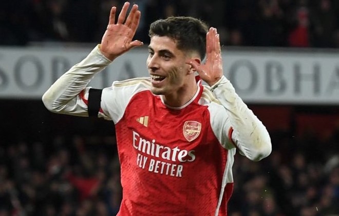 Lý do Havertz của Arsenal ăn mừng bàn thắng vào lưới Chelsea