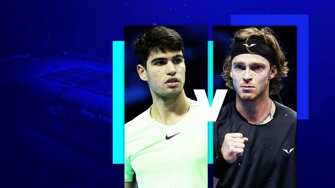 Lịch thi đấu quần vợt ngày 1.5: Rublev vs Alcaraz