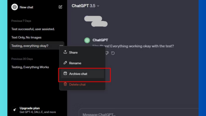 Cách ẩn cuộc trò chuyện ChatGPT- Ảnh 2.