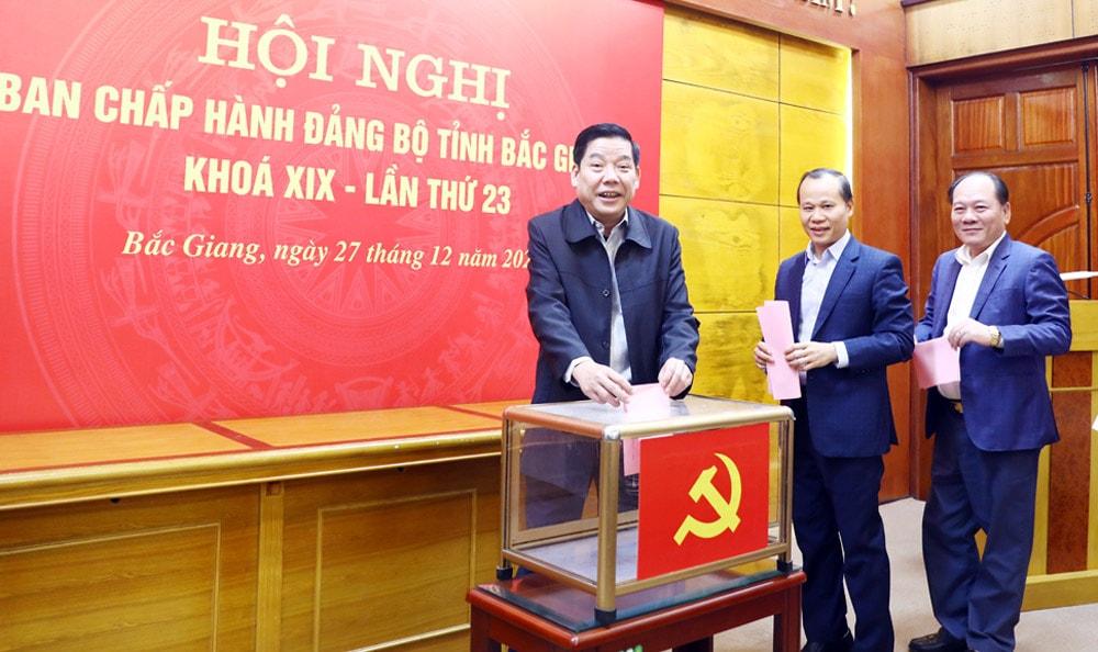 Bầu tân Phó Bí thư Thường trực, Phó Bí thư Tỉnh ủy; giới thiệu bầu nhân sự Chủ tịch HĐND, Chủ tịch UBND tỉnh- Ảnh 2.