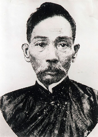 Nhà chí sĩ yêu nước Phan Châu Trinh là ông ngoại của Nguyên Phó Chủ tịch nước Nguyễn Thị Bình. Ảnh: Chụp tư liệu từ Bảo tàng Lịch sử Quốc gia
