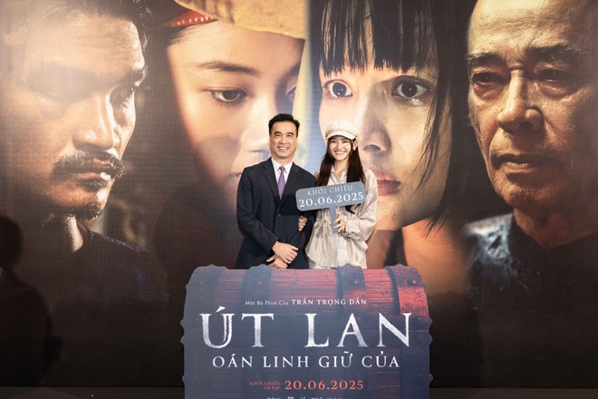 Diễn viên Thuỳ Anh và đạo diễn Trần Trọng Dần