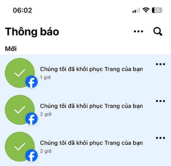 Một số nhóm/trang đã được khôi phục sau khi bị lỗi vào ngày 24-6