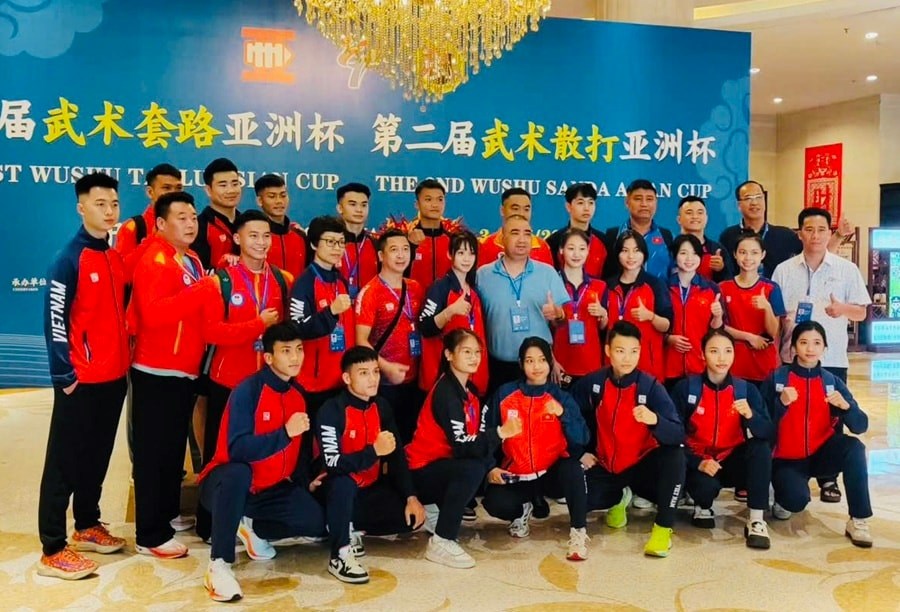 Wushu Việt Nam xếp hạng ba toàn đoàn giải châu Á - ảnh 1