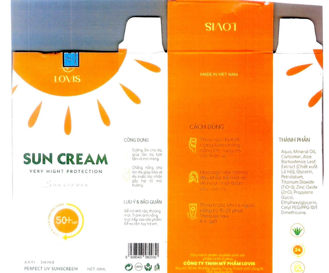 Yêu cầu thu hồi toàn quốc hai loại kem chống nắng Vitamin C và Sun Cream là hàng giả ảnh 2