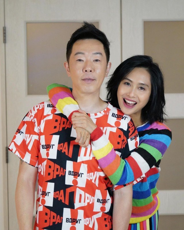 Chu Ân và chồng Huỳnh Quán Trung.