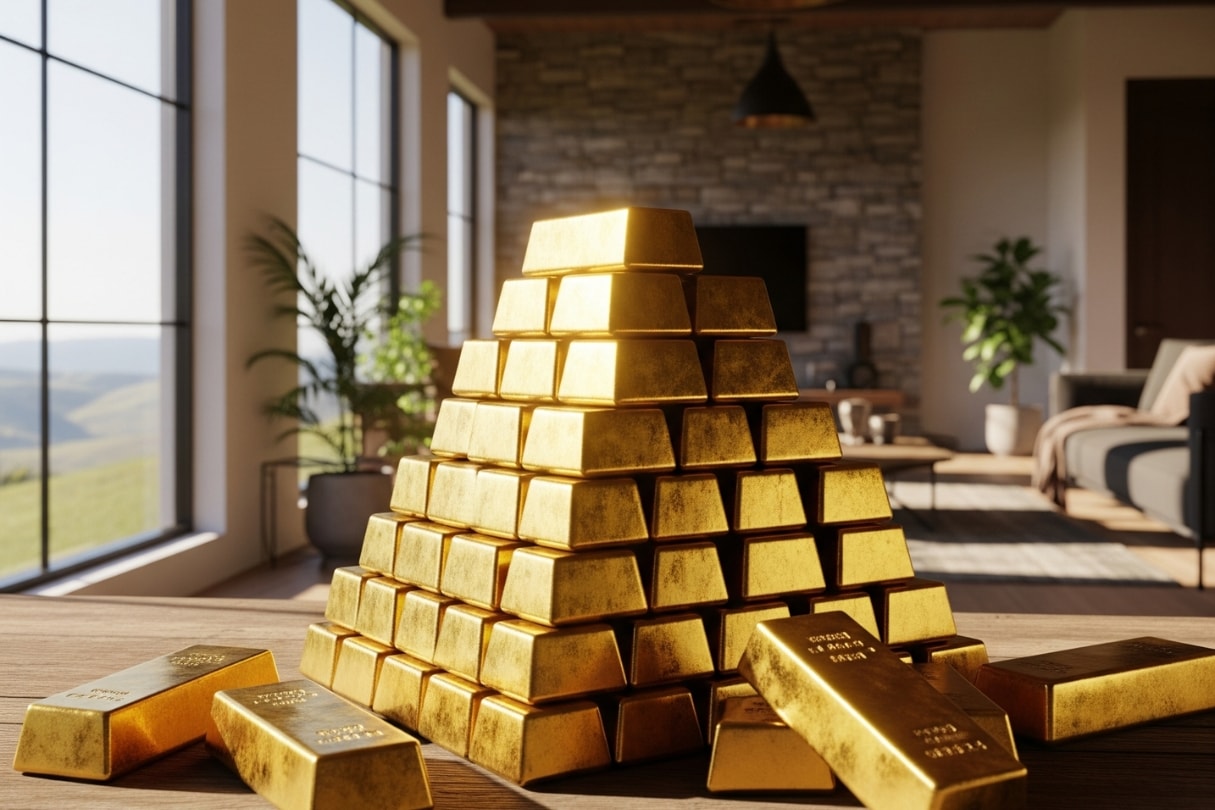 Giá vàng trưa nay 1 8 2025 Vàng SJC và PNJ đi ngang, DOJI sang trang