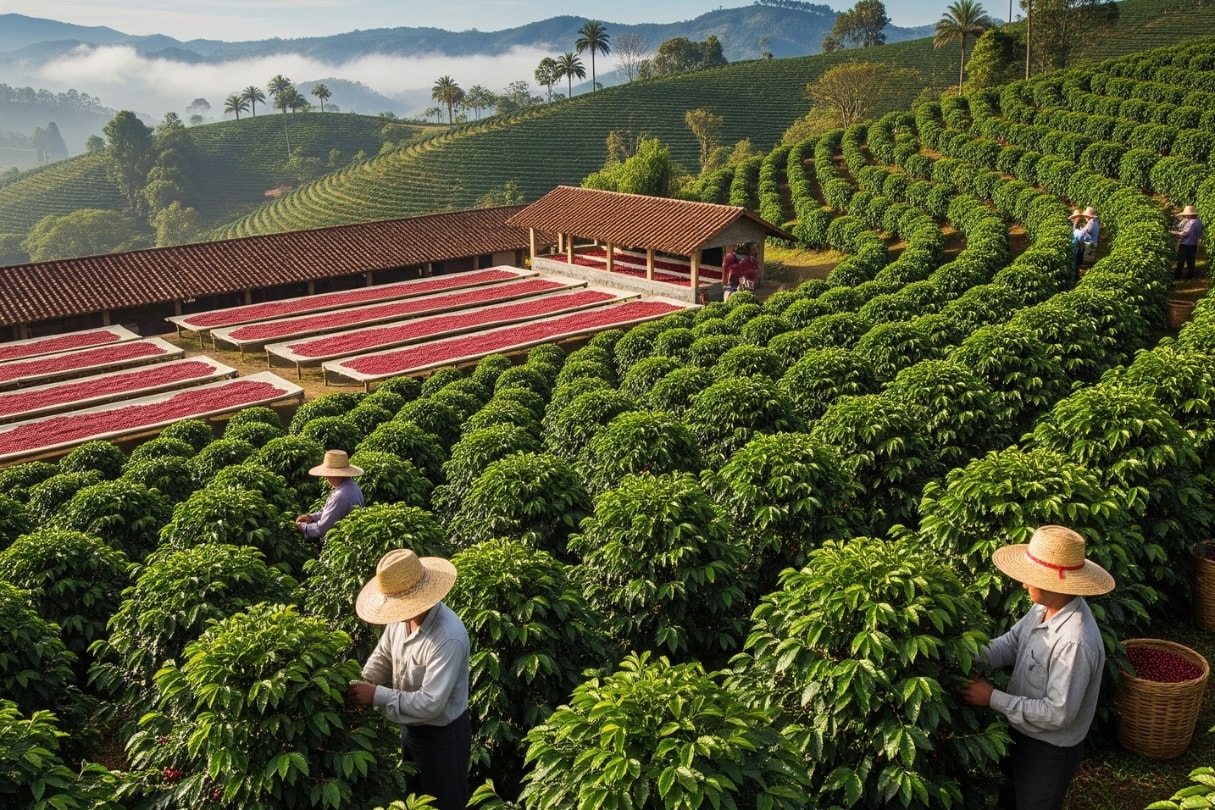 Giá cà phê hôm nay 2 8 2025 Bay thẳng lên đỉnh nhờ cơn gió ngược từ quốc tế