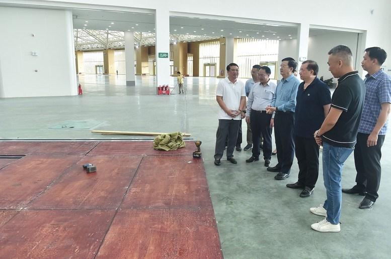Kiểm tra, đôn đốc công tác triển khai thi công Triển lãm thành tựu nước - ảnh 1