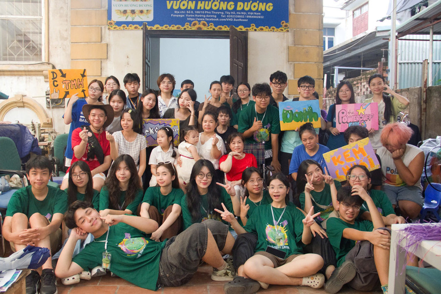 Các em học sinh tham gia dự án. (NVCC) z6921636151391-f259343cf4c95b0c5fb32d3df8f9f4e6.jpg