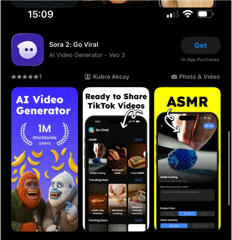 Ứng dụng giả mạo Sora 2 tràn ngập App Store toàn cầu - ảnh 4