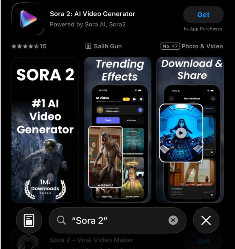 Ứng dụng giả mạo Sora 2 tràn ngập App Store toàn cầu - ảnh 5