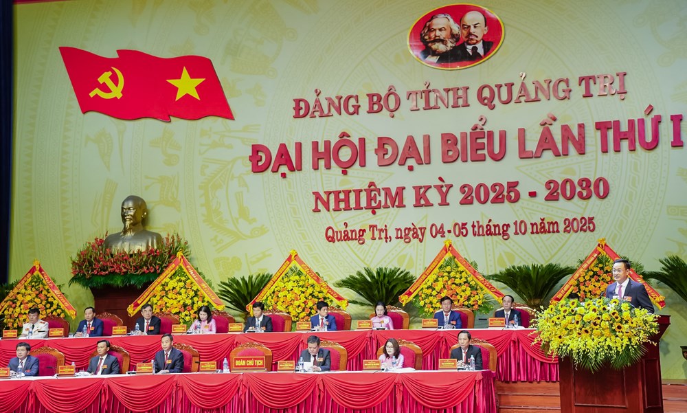 Khai mạc trọng thể Đại hội đại biểu Đảng bộ tỉnh Quảng Trị lần thứ I, nhiệm kỳ 2025–2030 - ảnh 1
