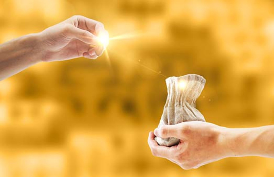 Mất mát tiền tài đôi khi là thử thách thái độ của chúng ta đối với vật chất. (Ảnh: ITN)