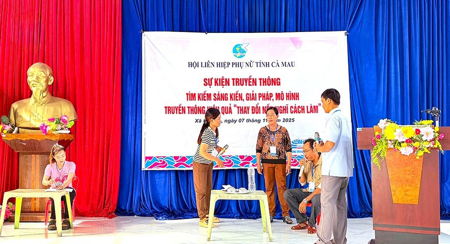 Một tiểu phẩm tham gia dự thi tại sự kiện.