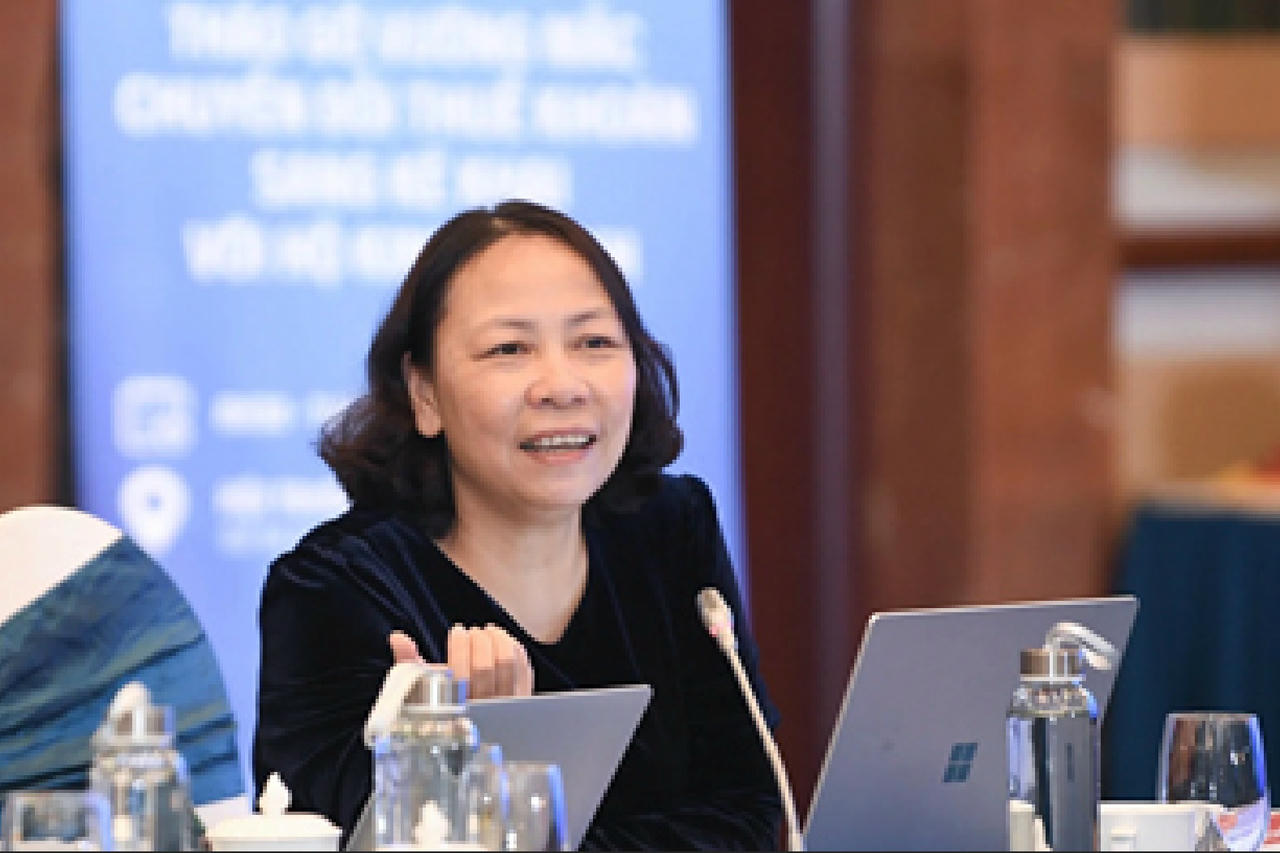 Bà Lê Thị Duyên Hải, Phó Tổng Thư ký Hội Tư vấn Thuế Việt Nam.