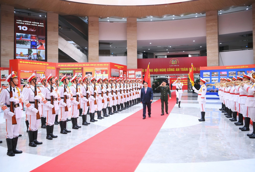 Thủ tướng Chính phủ Phạm Minh Chính dự và phát biểu tại Hội nghị Công an toàn quốc lần thứ 81. ba-chinh-2.jpg