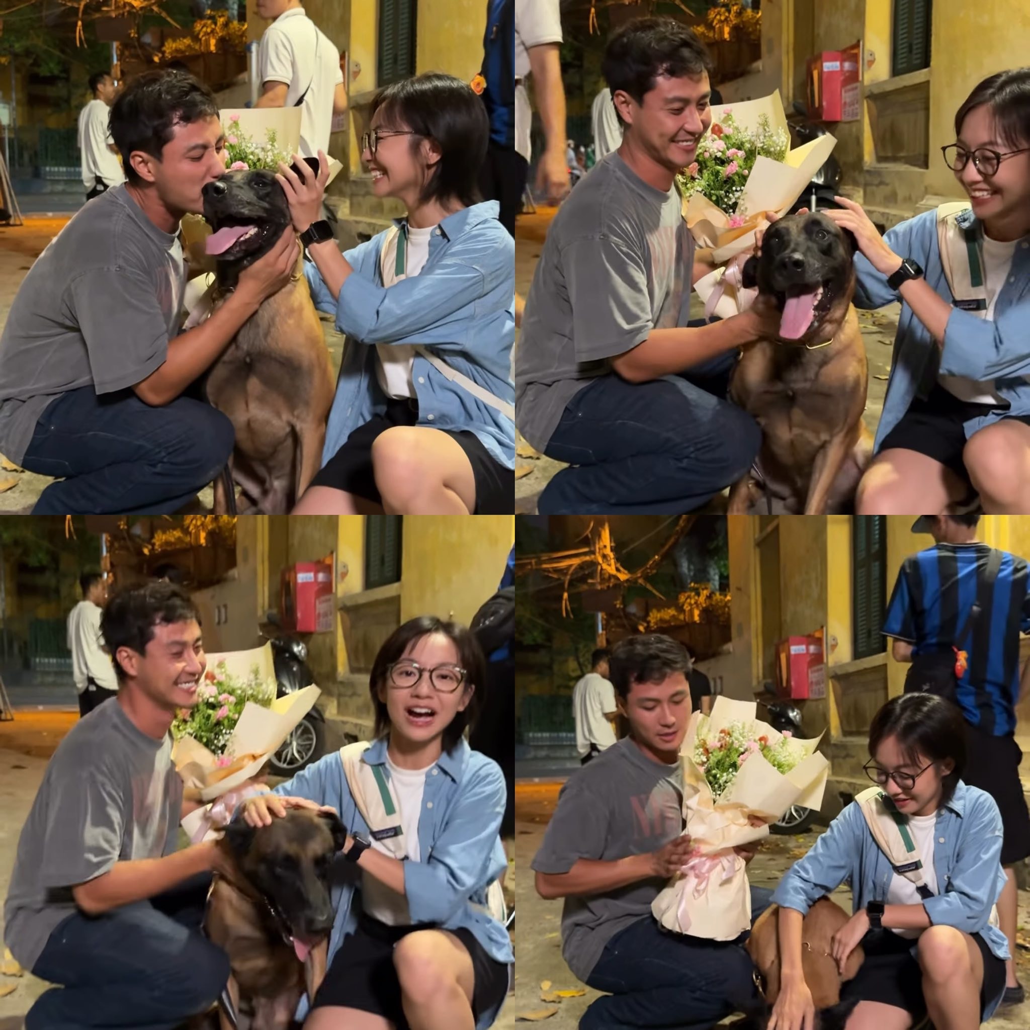 Thanh Sơn và Hoàng Hà trong phim Đồng hồ đếm ngược