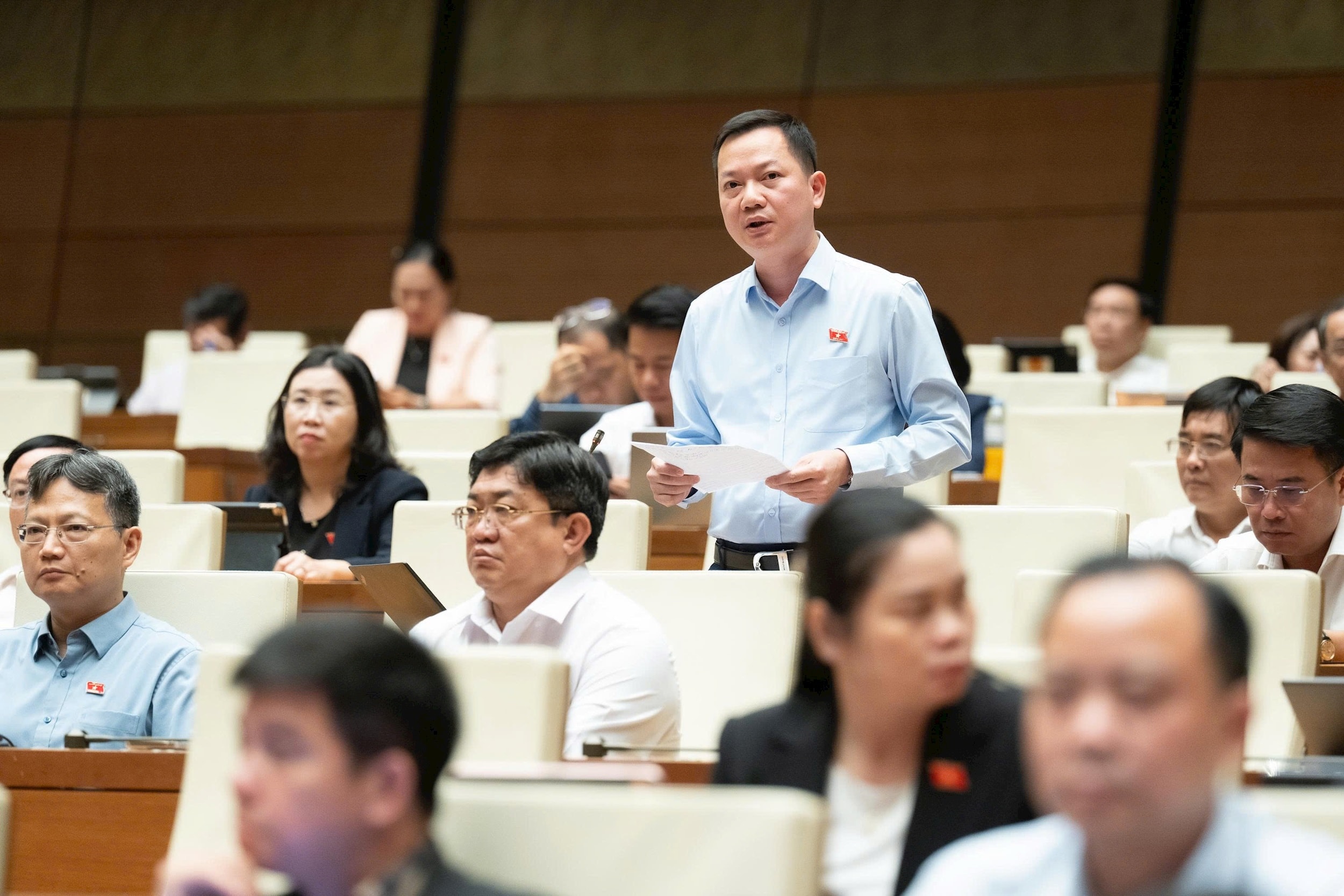 Đại biểu Trịnh Xuân An (Đoàn Đồng Nai) phát biểu thảo luận. Ảnh: Quochoi.vn