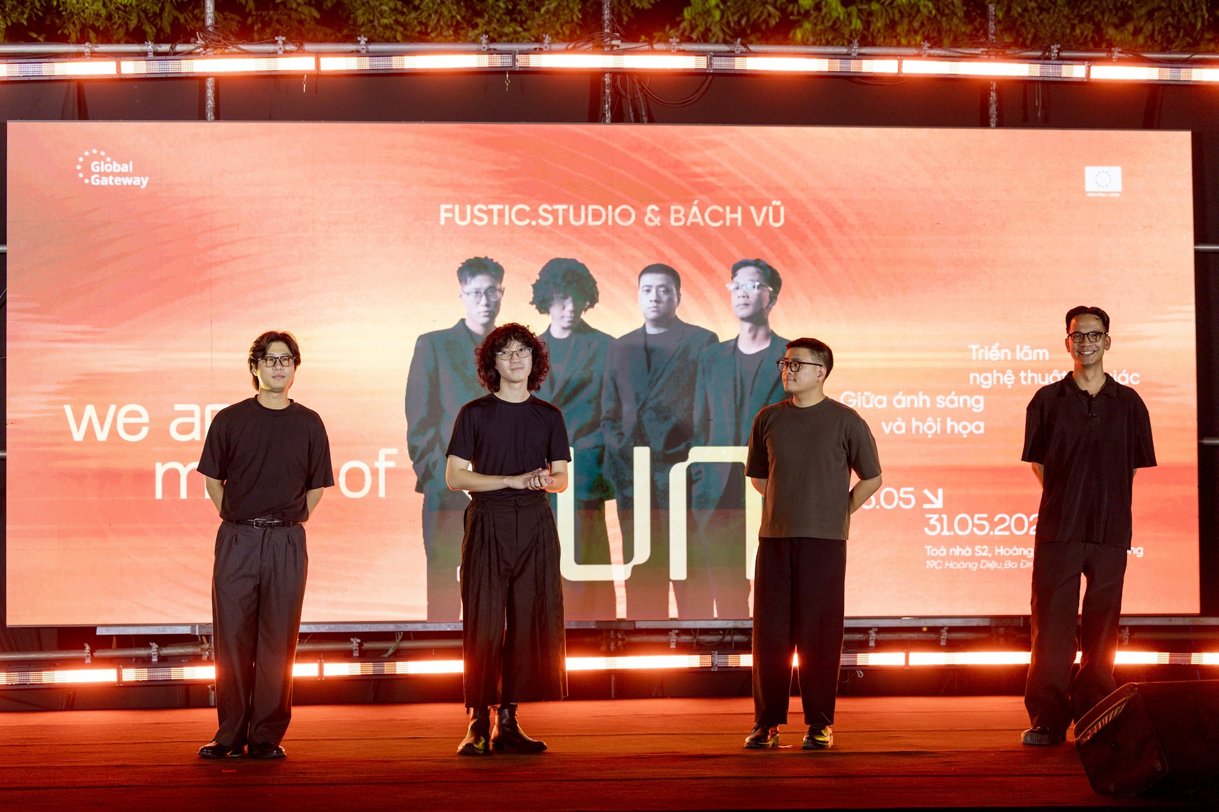 Fustic. Studio và nghệ sĩ Bách Vũ tham gia thực hiện triển lãm. Ảnh: BT