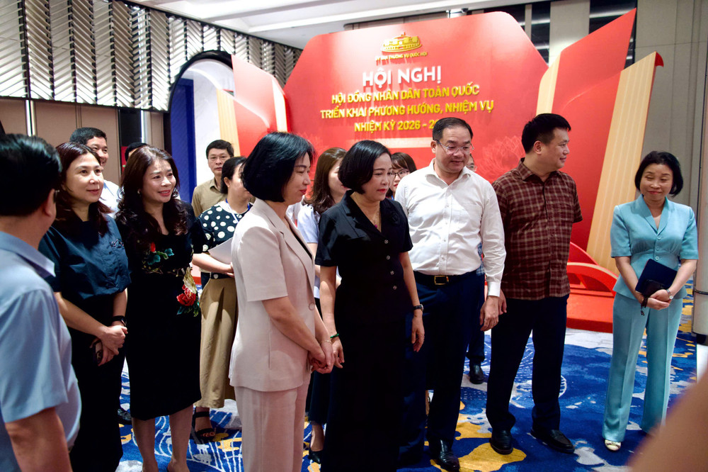 Phó Chủ tịch Quốc hội Nguyễn Thị Thanh kiểm tra công tác chuẩn bị tổ chức Hội nghị Hội đồng nhân dân toàn quốc triển khai phương hướng, nhiệm vụ nhiệm kỳ 2026-2031 (ảnh QH). 22.jpg