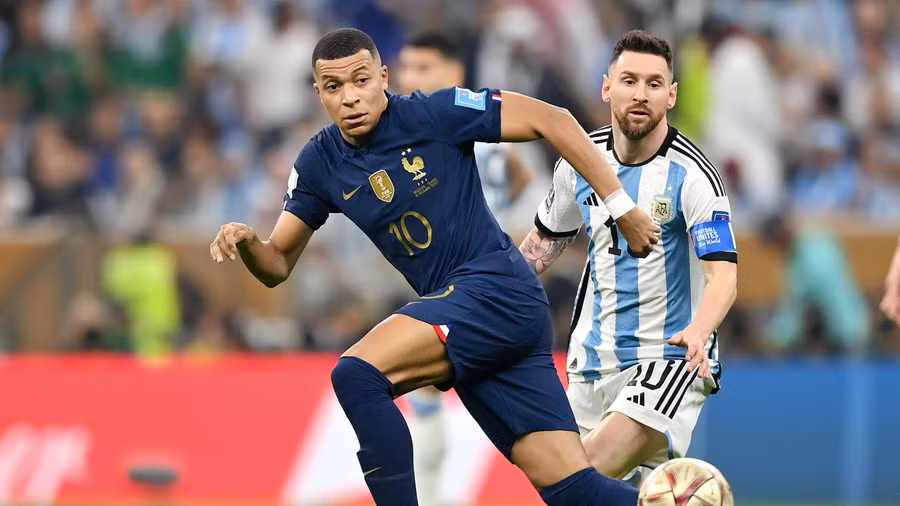 Đội hình tuyển Pháp của chân sút Kylian Mbappe đắt giá nhất tại World Cup 2026. meessi.jpg