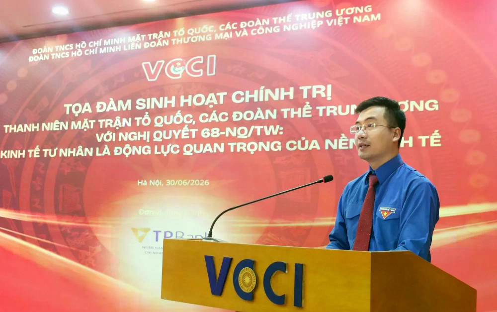 Anh Nguyễn Nhất Linh phát biểu tại chương trình ẢNH: BTC base64-17828257193041685073191.jpg