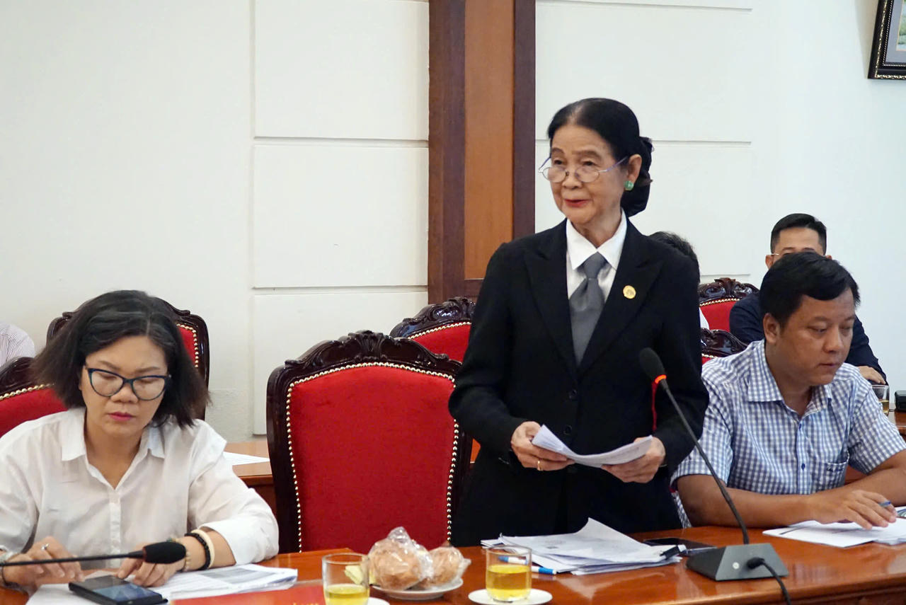 Luật sư Trương Thị Hòa đóng góp ý kiến tại Hội thảo góp ý dự án Luật Dầu khí (sửa đổi).