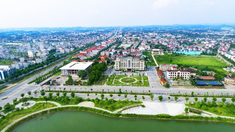 Một góc trên cao xã Lạng Giang. Ảnh: CTTĐT tỉnh Bắc Ninh. Một góc trên cao xã Lạng Giang. Ảnh: CTTĐT tỉnh Bắc Ninh.