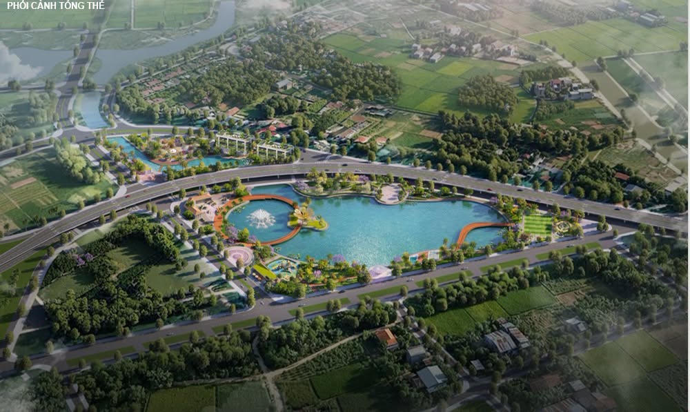 Phối cảnh tổng thể đồ án quy hoạch (Ảnh: TTDVTH xã Thiên Lộc).