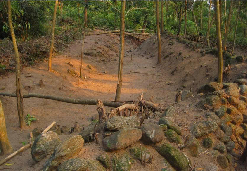 Một đoạn dấu tích Trường Lũy Quảng Ngãi.