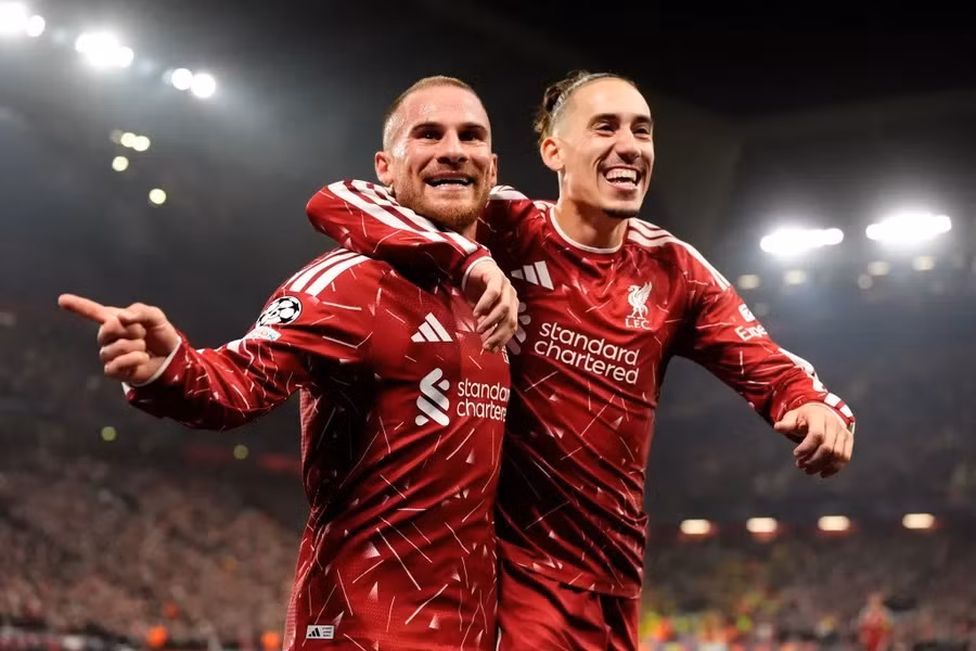 Liverpool đã có màn lội ngược dòng ngoạn mục để đánh bại Villarreal 4-3. Ảnh: PA. liverpool-1.jpg